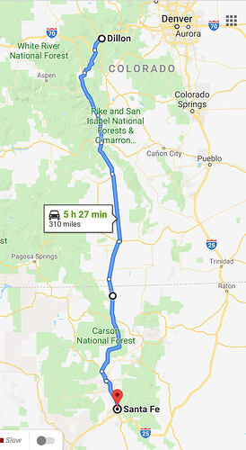 Dillon to Santa Fe map.png